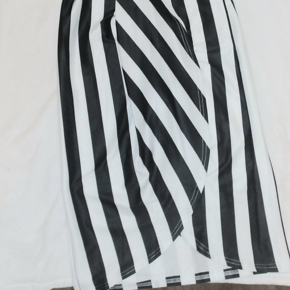 Women's Casual Short Sleeve Striped Midi Dress - Picture 3 of 8